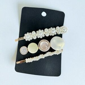 ✨ Set of 3 Hair Clips | Neutral Tones | Minimalist Style | Brand